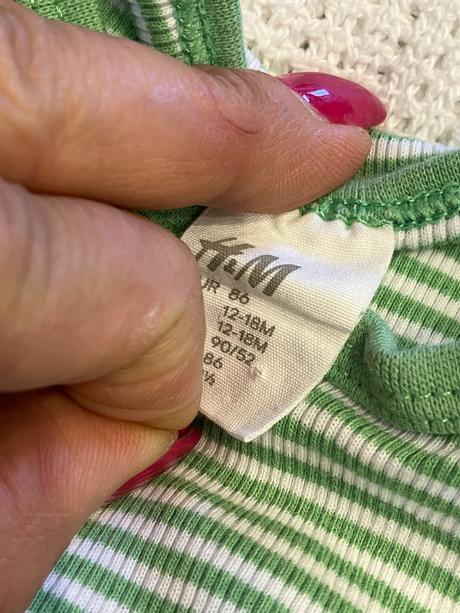 Chlapčenské body bez rukávov pásikavé h&m (86), h&m,86