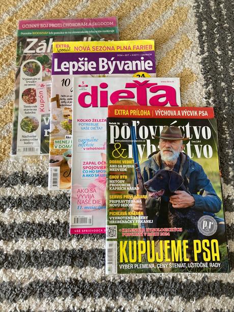 Časopisy mix 4ks,