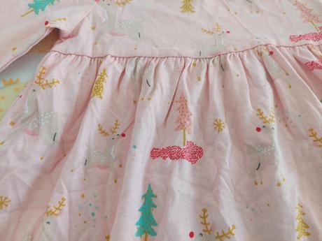 Bavlnené šaty s vianočným vzorom veľ.74, 74