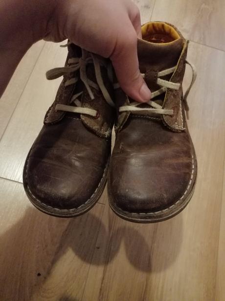 Kožené prechodné topánky, clarks,27