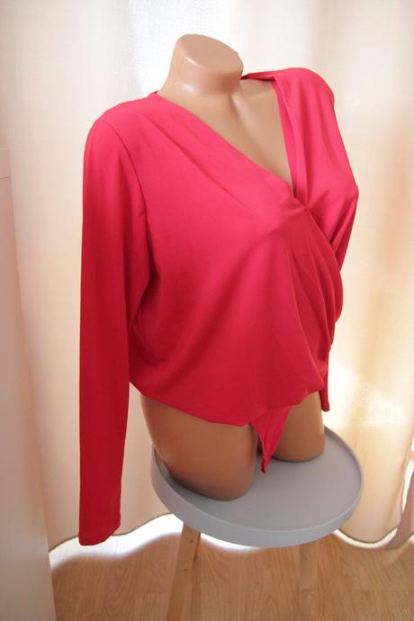 Červená body blúzka, xl, xl