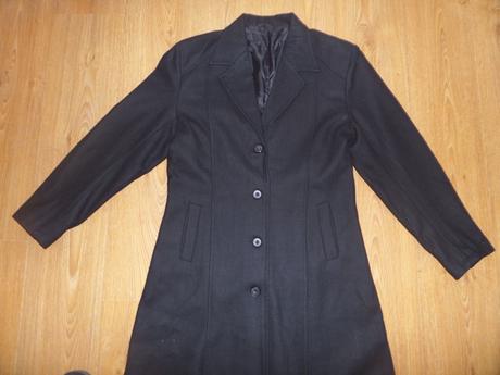 Dlhý čierny kabát, f&f,l