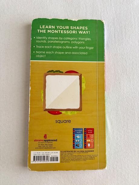 Montessori shape work kniha, 