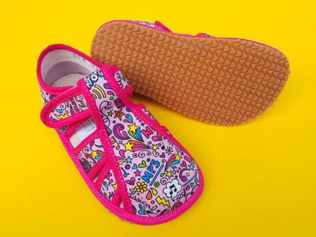 Detské barefoot papučky beda music sandálkové, beda,22 - 32
