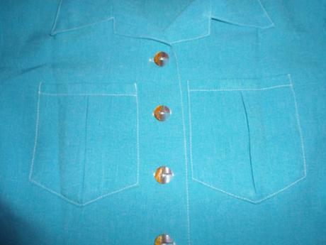 Tmavomodra damska bluzka, m