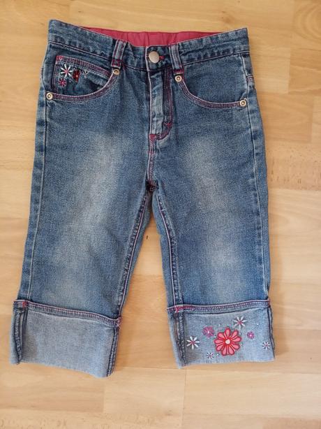 Trojštvrťové riflové kraťasy, st. bernard,104