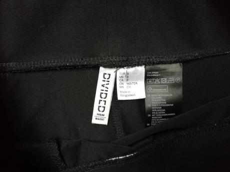 Čierna sukňa áčkového strihu (skater skirt) s/36, h&m,s