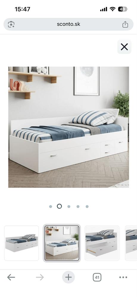 Predám detské postele, šírka (cm): 95