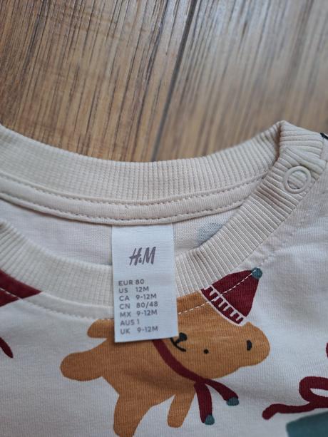 Vianocne pyzamko, h&m,80