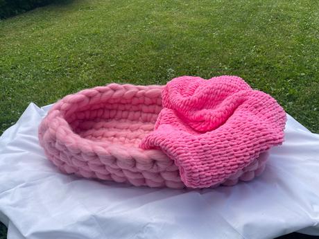 Hniezdo z pravej merino vlny, šírka (cm): 40,dĺžka (cm): 50