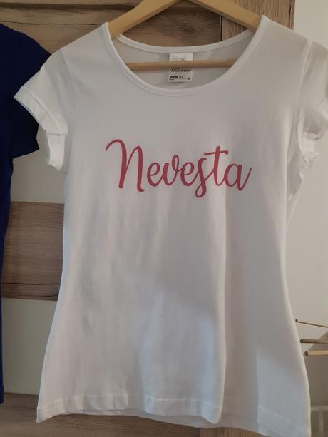 Tričko nevesta skladom, m / s