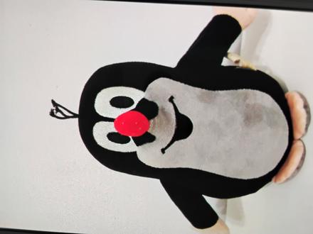 Krtko plyšova hračka, 