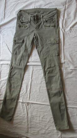 Elastické rifle denim č. 36, h&m,36