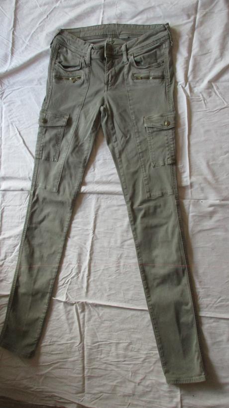 Elastické rifle denim č. 36, h&m,36