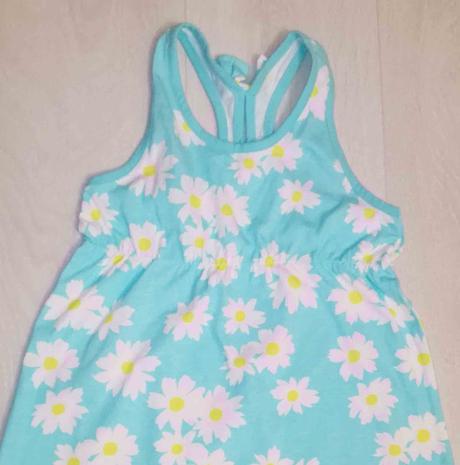 Šaty modre s kvetinkami, f&f,122