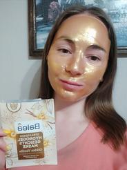 Spevňujúca hydrogélová pleťová maska Golden Vanilla Balea