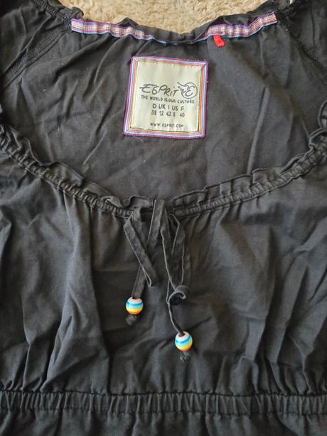 Čierne letné šaty, esprit,l