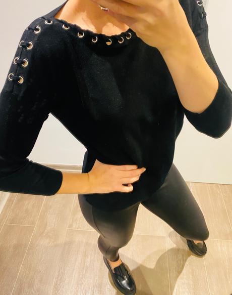 Reserved čierny svetrik, reserved,s