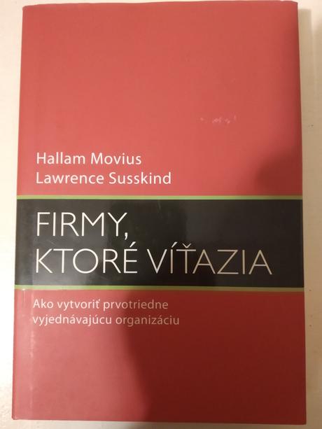 Kniha hallam movius, l. - firmy, ktoré víťazia, 
