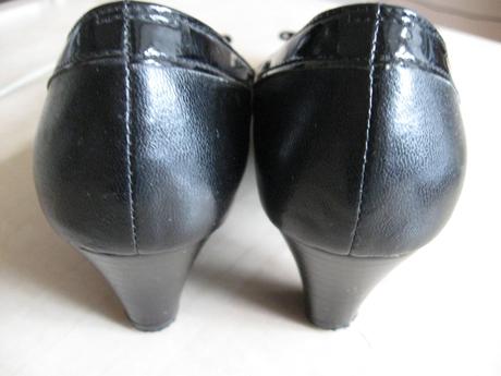 Čierne lodičky s mašličkou, 36