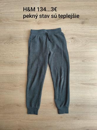 Tepláky, h&m,134