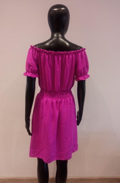 Dámske letné šaty ciklámenové, m