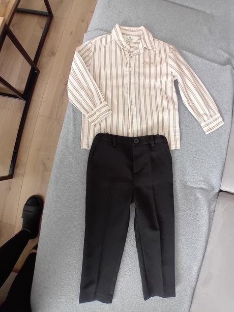 Košeľa s dlhým rukávom, h&m,98