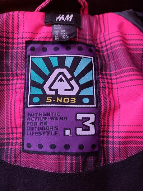 Lyžiarska bunda, h&m,170