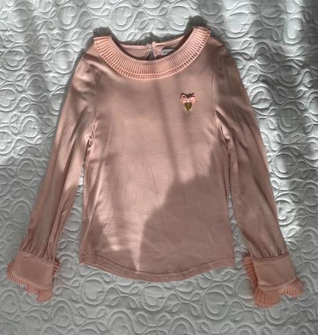 Tričko / blúzka marhuľová farba, 146