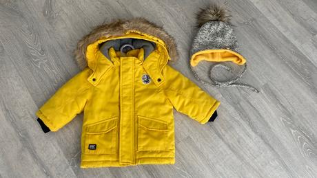 Zimná bunda + rukavičky, staccato,80