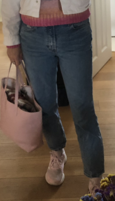 Bledomodré bavlnené džínsy, vysoký pás, h&m, m/38, h&m,m