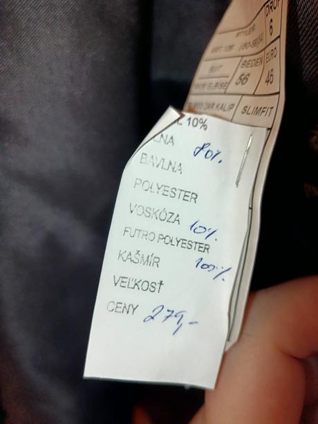 Paco romano nový kašmírový komplet sako+nohavice, <50