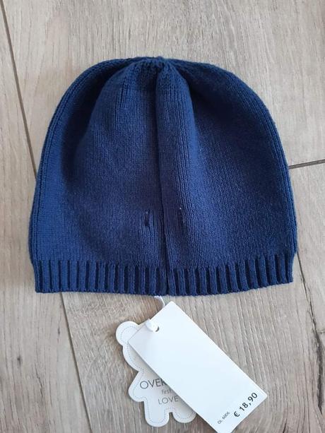 Chlapčenská tmavomodrá tenká čiapka overkids, 62