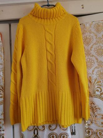 Pletený dlhý pulover, basics,xl