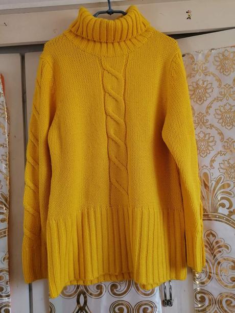 Pletený dlhý pulover, basics,xl