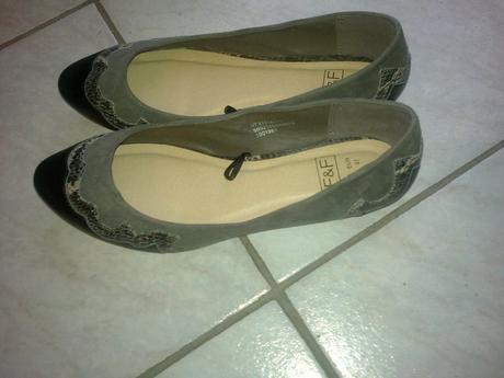 Sedo-cierne balerinky, f&f,36