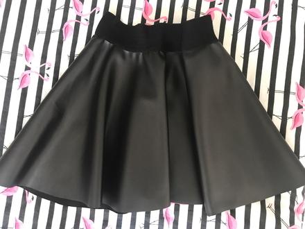 Damska koženková sukňa, s