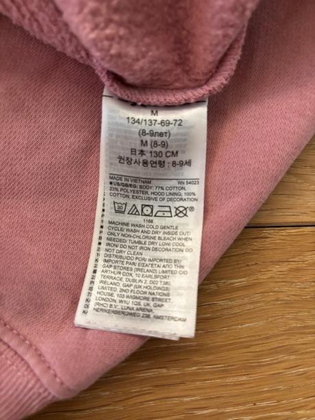 Mikina gap vel. m 130 cm (8-9r.), gap,134