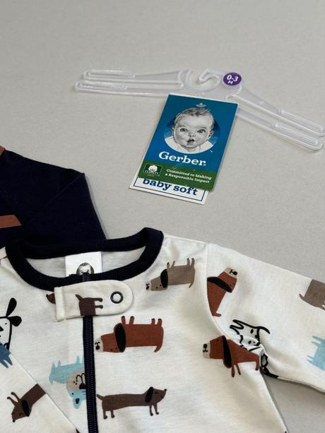 Gerber chlapčenské dupačky 2ks súprava, gerber,56