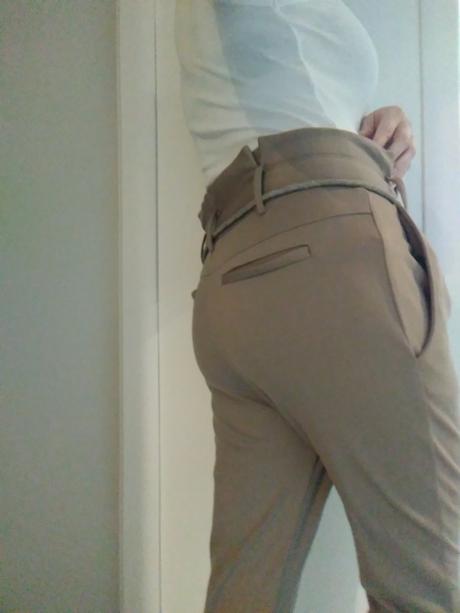 Elastické nohavice s vysokým pásom, vero moda,s