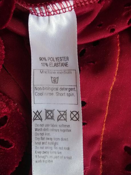 Dievčenské červené zamatové šaty, monsoon, 104-110, monsoon,110