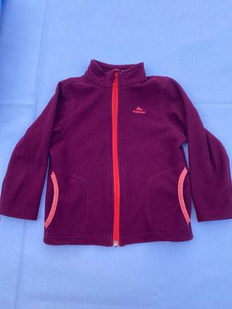 Fleecova mikina, decathlon,92