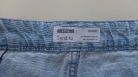 Rifľové kraťasy culotte m, bershka,m