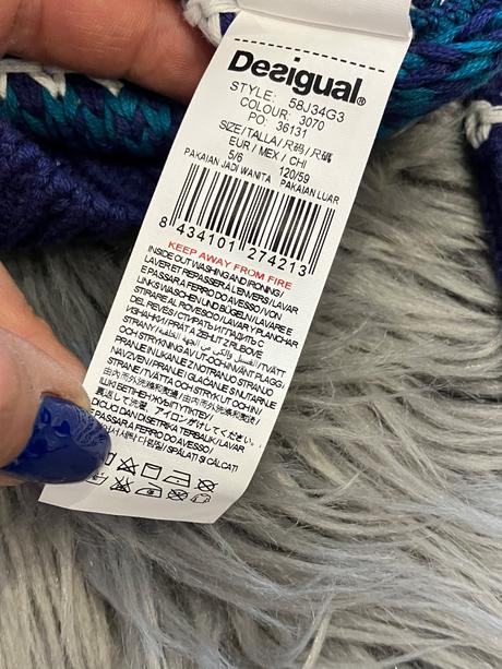 Dievčenský sveter farebný desigual (5-6r.), desigual,110 / 116