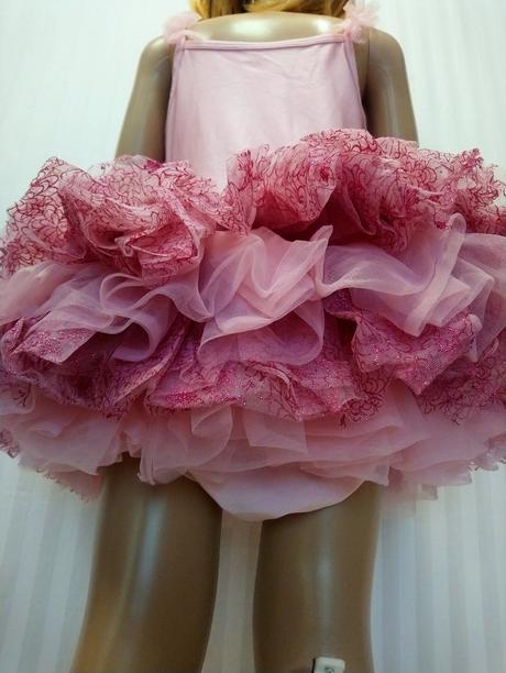 Ružový tanečný tricot, kostým, disney, 122-128, 