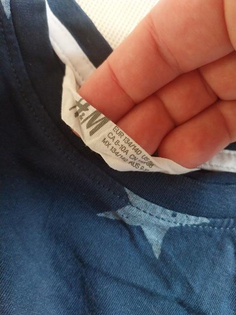 Tricko hviezda, h&m,134