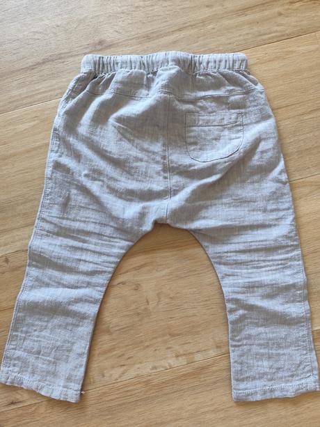 Ľanové nohavice h&m 86, h&m,86