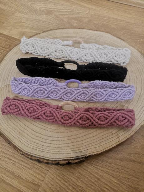 Macrame čelenka do vlasov, 