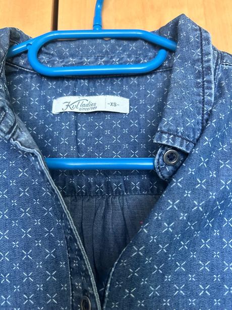 Jemná rifľová košeľa, kenvelo,xs