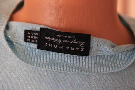 Mentolový pletený top, zara, zara,m